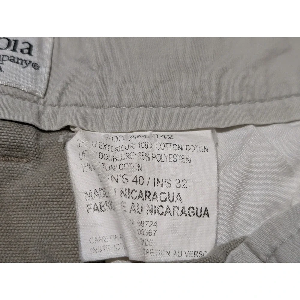 Columbia Pants Mens 40 Khaki Tan AM1142 Straight Leg Cotton Canvas Work Utility‎